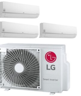 LG Triple 2×2.5Kw+1×3.5 Binnenunit-5.0Kw Buitenunit-90m³+120m³-Incl Wifi
