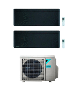 Daikin Duo-Split Stylish Zwart 5.0kW Outdoor + 2×3.5 kW Indoor FTXA35BB A+++ incl WiFi
