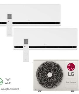 LG Duo-Split 4.5kW Outdoor MU2R15 + 2x 2.5kW H09S1D & NEW-MODEL DUAL-COOL DELUXE INDOOR COOL&HEAT + WiFi A++